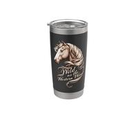 COWBOY CORE WILD DANS LE RÔLE DU WESTERN WIND HORSE Gobelet isotherme en acier inoxydable double paroi
