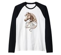 Cowboy Core Wild dans Le RÔLE du Western Wind Horse Manche Raglan
