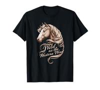 Cowboy Core Wild dans Le RÔLE du Western Wind Horse T-Shirt