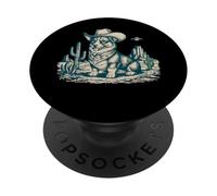 Cowboy Corgi Western Dog Desert UFO PopSockets PopGrip Adhésif