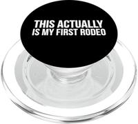 Cowboy Cowgirl Funny - C'est en Fait Mon Premier rodéo PopSockets PopGrip pour MagSafe