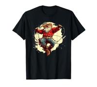 Cowboy de Noël Cool dans Une Torsion de Père Noël T-Shirt