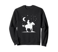Cowboy Devant Le Ciel Nocturne Sweatshirt
