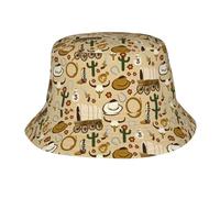 Cowboy du Far West Bob Chapeaux Anti-UV Seau Chapeau Léger Casquettes Visières pour Plage Hommes Randonnée