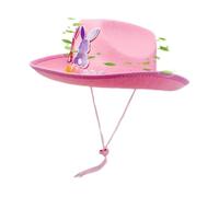 Cowboy Easter Hat, Bunny Ear Western Hat, Cute Cowgirl Headwear with Soft Non-Woven Material, Kids Costume Accessory, Fun Party Hats with Playful Design, Celebration Item for Birthday Holiday