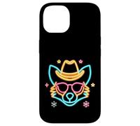 Cowboy Fox Face Lunettes de Soleil Hiver Western Graphique Rose Cool Coque pour iPhone 14