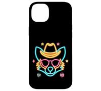 Cowboy Fox Face Lunettes de Soleil Hiver Western Graphique Rose Cool Coque pour iPhone 14 Plus