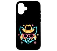 Cowboy Fox Face Lunettes de Soleil Hiver Western Graphique Rose Cool Coque pour iPhone 16