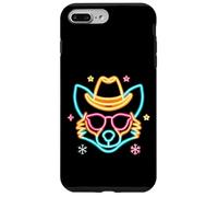 Cowboy Fox Face Lunettes de Soleil Hiver Western Graphique Rose Cool Coque pour iPhone 7 Plus/8 Plus
