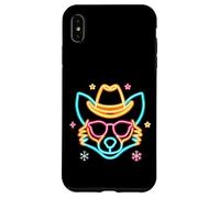 Cowboy Fox Face Lunettes de Soleil Hiver Western Graphique Rose Cool Coque pour iPhone XS Max