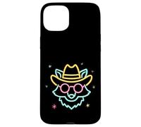 Cowboy Fox Face Lunettes de Soleil Rondes Western Graphic Pink Animal Coque pour iPhone 15 Plus