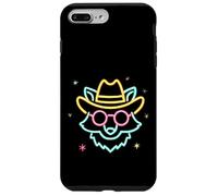 Cowboy Fox Face Lunettes de Soleil Rondes Western Graphic Pink Animal Coque pour iPhone 7 Plus/8 Plus