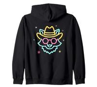 Cowboy Fox Face Lunettes de Soleil Rondes Western Graphic Pink Animal Sweat à Capuche