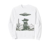 Cowboy Fox, Observation d'un ovni dans Le désert, Art de Science-Fiction Occidental Sweatshirt