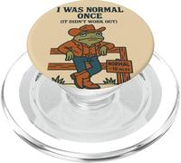 Cowboy Frog Humour I Was Normal Once Western Sarcasm Funny PopSockets PopGrip pour MagSafe