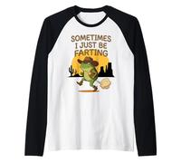 Cowboy Frog Parfois, Je suis Juste en Train de péter Meme Manche Raglan