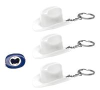 Cowboy Hat Bottle Opener Keychain - Portable Metal Beer Opener, Western Gift for Men & Beer Lovers (Write)
