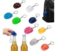 Cowboy Hat Bottle Opener Keychain, Rustic Western Cowboy Hat Bottle Opener Keychain, Portable Bottles Beer Openers Keychains Two in One, for Rodeo, Country, Rustic Party Gifts (#All)