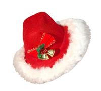 Cowboy Hat for Dog - Dog Cowboy Hat, Pet Hats with Christmas Elements | Cat Cow Boy Hats | Adjustable Clothes Headwear Costume for Puppy Kitten Birthday Party Wedding Winter Cosplay