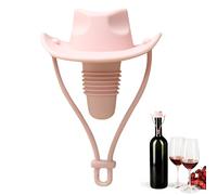 Cowboy Hat Wine Stopper, Silicone Hat Wine Stopper, drôle de vin en forme de chapeau en forme de chapelet Caps de bouteille de scellant à vin décoratif, réserve de vin réutilisable Scellant serré