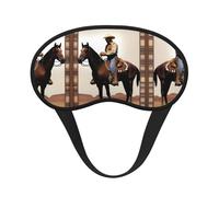 Cowboy Heritage Masque de sommeil occultant à imprimé - Bloque la lumière, confortable, idéal pour les voyages, le camping, la méditation et le yoga