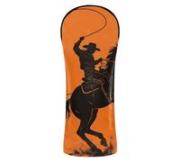 Cowboy Horse Ensemble de housses de club de golf en cuir de qualité supérieure avec étiquettes interchangeables pour driver bois de parcours hybride