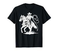 Cowboy & Horse, T-shirt Western Graphic Tee, Rodeo Rider Apparel T-Shirt