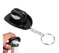 Cowboy Keychain Vintage Hat - Shape Ornament Pocket Bottle, Opener Tote Bag Backpack, Car Keys Birthday Party Bar | Tote Bag Backpack Car Keys Birthday Party Bar Beer Lover Men Women, Black, Se