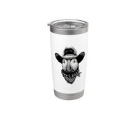 Cowboy Macareux Vintage Western Gobelet isotherme en acier inoxydable double paroi
