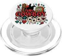 Cowboy Motel Cartes porte-bonheur rétro Motif western PopSockets PopGrip pour MagSafe
