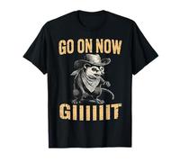 Cowboy Opossum Vintage Go On Now Get Git Western Country Possum T-Shirt