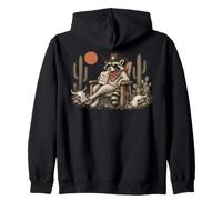 Cowboy Raccoon Funny Western Country Wild West Rodeo Sweat à Capuche