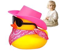 Cowboy Rubber Duck - Bath Toy, Fun Figurine de drôle | Décoration de shérif canards, nouveautés de canards, collection de salle de bain sauvage, faveur de la fest