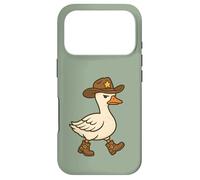 Cowboy Sheriff Duck Bottes Western Funny Patrol Goose Humour Coque pour iPhone 17 Pro