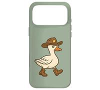 Cowboy Sheriff Duck Bottes Western Funny Patrol Goose Humour Coque pour iPhone 17 Pro Max