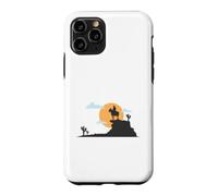 Cowboy Solitaire Devant la Lune du désert Coque pour iPhone 11 Pro