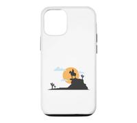 Cowboy Solitaire Devant la Lune du désert Coque pour iPhone 12/12 Pro