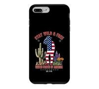 Cowboy Staying Wild Or Free Style Vintage USA Style Cowboy Coque pour iPhone 7 Plus/8 Plus