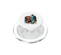 Cowboy UFO Desert Encounter Rétro Western Alien PopSockets PopGrip pour MagSafe