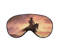 Cowboy West Masque de sommeil pour les yeux pour homme et femme Masque de sommeil réglable Masque de sommeil occultant mignon