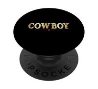 Cowboy Western Southern Country Wild West Rodéo Cheval PopSockets PopGrip Adhésif