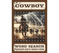 Cowboy Word Search Puzzle Book: Word Searches with Easy to Read Print about Cowboys, Western, Rodeo and More | 6x9 inches, 110 Pages | … Perfect For ... Stocking Stuffers and Brain Exercise