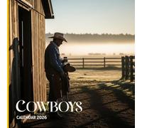 Cowboys 2026 Calendar: Western Lifestyle Photography Monthly Planner with 12 Inspiring Cowboy Images