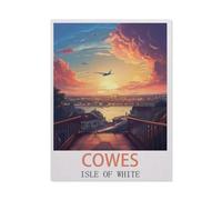 Cowes Isle of Wight,Kit de peinture diamant 5D bricolage, strass point de croix, broderie à la main cadeau de vacances adulte/enfant(30 x 40 cm/11.81 x 15.74 pouces)-HB65
