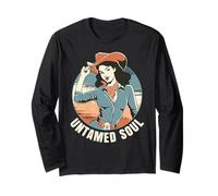 Cowgirl. Âme Sauvage. Sauvage par Nature. Manche Longue