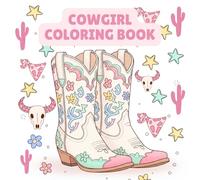 Cowgirl Coloring Book: 50 Pages of Cute Cowgirls, Horses, boots and Western Fun - Creative and Fun Coloring Activity Book for Kids, Teens, and adults