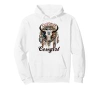 Cowgirl de Californie, Rodeo Western Country Longhorn Skull Sweat à Capuche