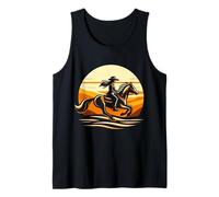 Cowgirl et Cheval - Riding Into The Sunset Débardeur