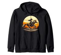 Cowgirl et Cheval - Riding Into The Sunset Sweat à Capuche