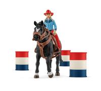 Cowgirl et Tonneaux de Racing